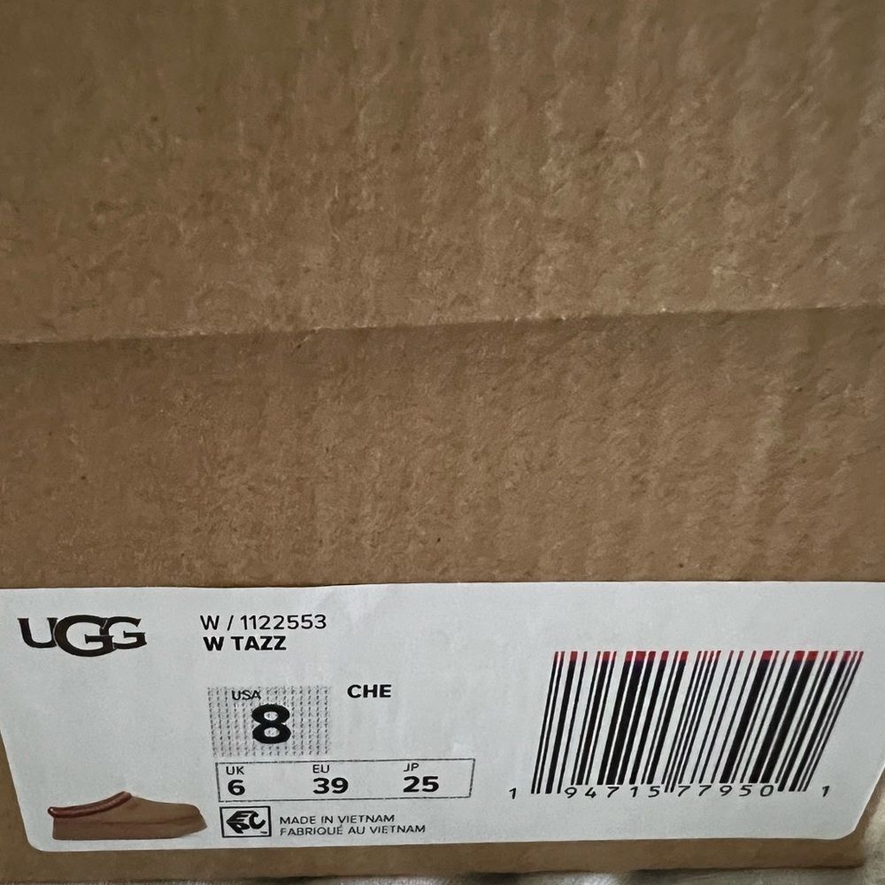 NWT UGG Tazz Platform Mule Slipper Clog Chestnut Women’s Size 8 - Picture 14 of 15